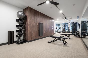 Fitness center with new equipment